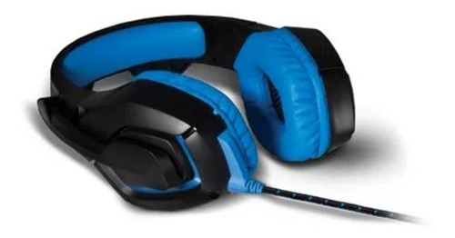 Headset Gamer Warrior Straton Usb 2.0 Stereo Led Azul Ph244